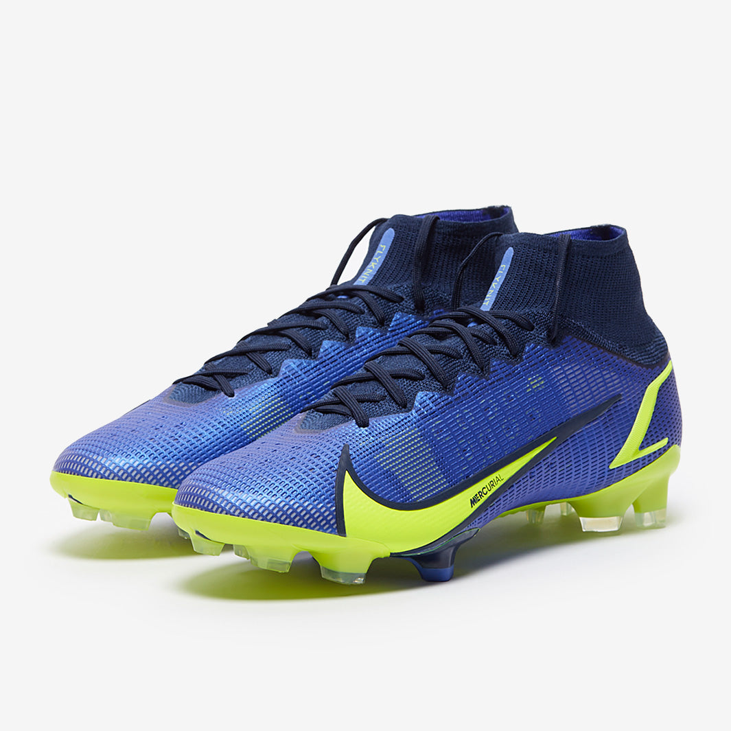 Nike Mercurial Superfly VIII Elite FG Football Boots Sapphire/Volt/Blue Void