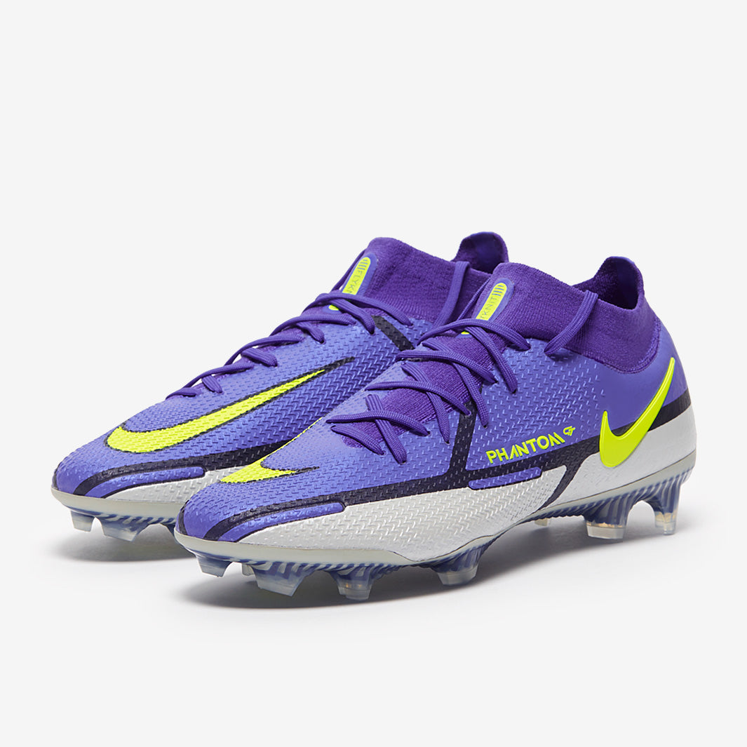 Nike Phantom GT II Elite DF FG Football Boots Sapphire/Volt/Grey Fog/Blue Void
