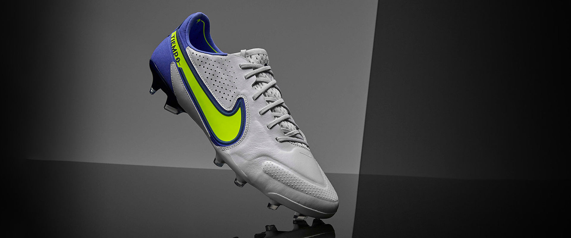 Nike Tiempo Legend IX Elite FG Chuteira Campo Cinza/Verde