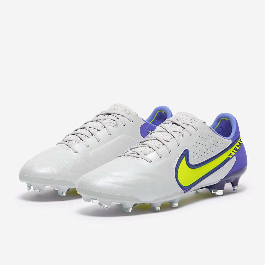 Nike Tiempo Legend IX Elite FG Chuteira Campo Cinza/Verde