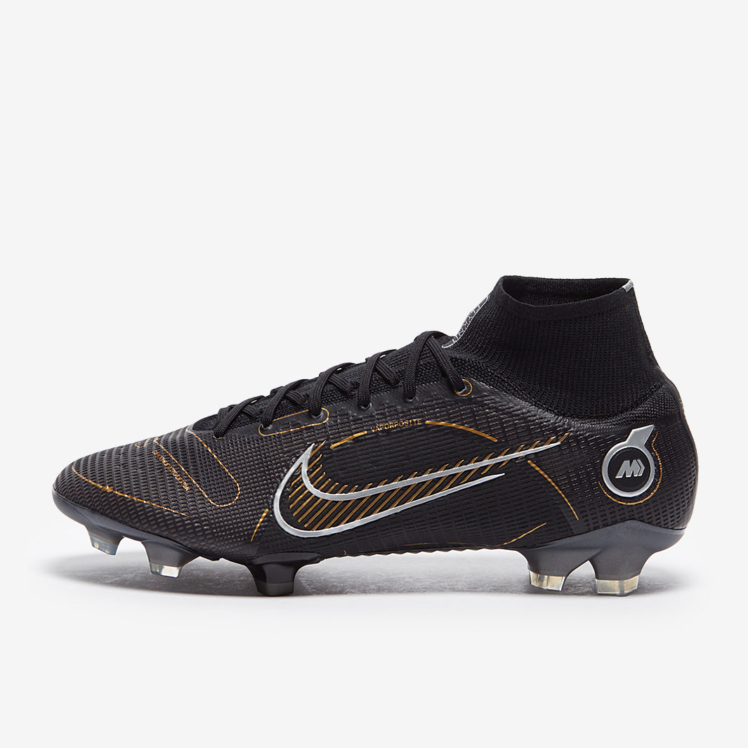 Nike Mercurial Superfly VIII Elite FG Football Boots Black/Metallic Gold/Metallic Silver
