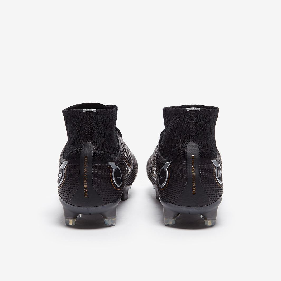 Nike Mercurial Superfly VIII Elite FG Football Boots Black/Metallic Gold/Metallic Silver