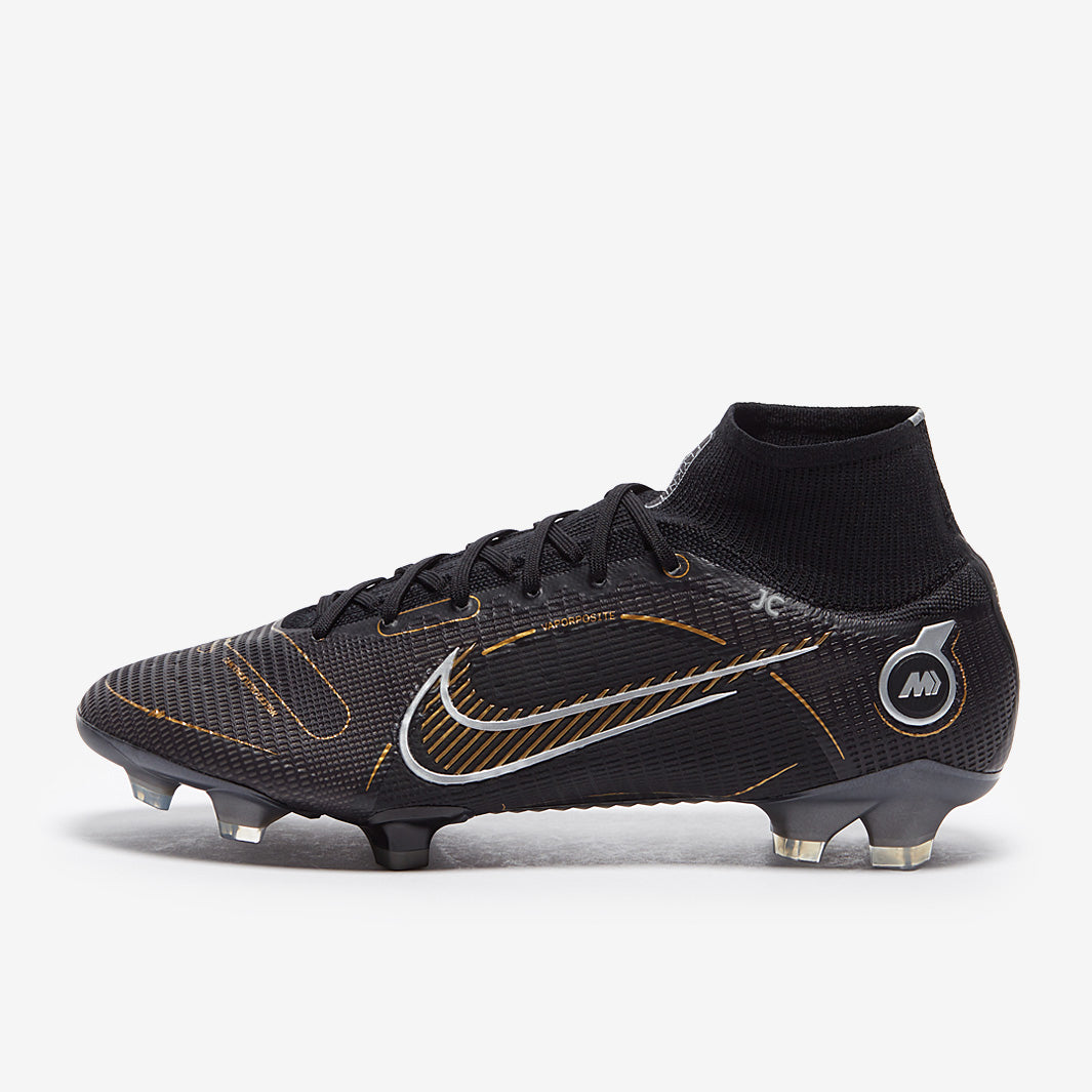 Nike Mercurial Superfly VIII Elite FG Football Boots Black/Metallic Gold/Metallic Silver
