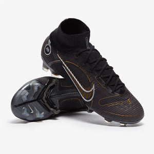 Nike Mercurial Superfly VIII Elite FG Football Boots Black/Metallic Gold/Metallic Silver