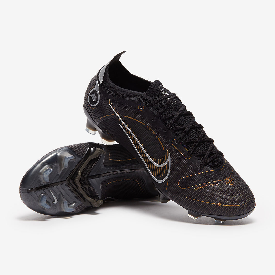 Nike Mercurial Vapor XIV Elite FG Football Boots Black/Metallic Gold/Metallic Silver