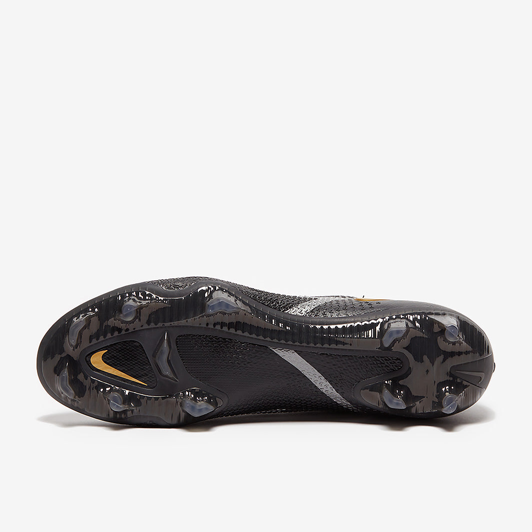 Nike Phantom GT II Elite DF FG Football Boots Black/Metallic Dark Grey/Metallic Gold