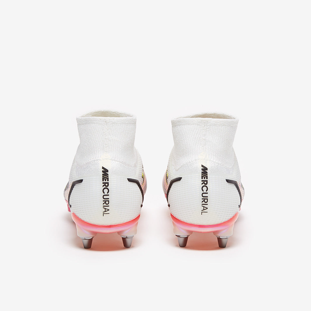Nike Mercurial Superfly VIII Elite SG-Pro Player Edition Football Boots White/Black/Bright Crimson/Pink Blast