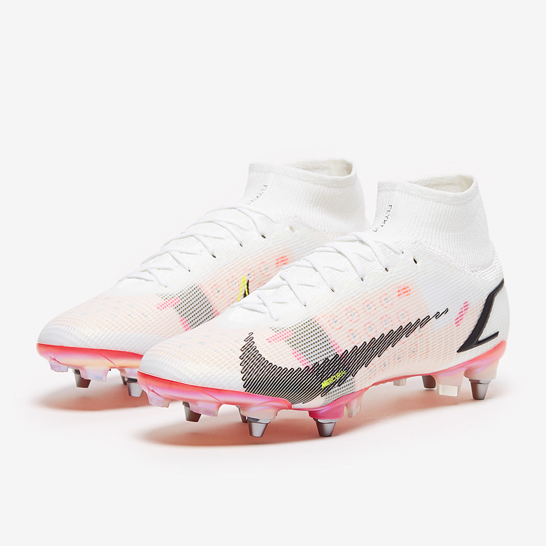 Nike Mercurial Superfly VIII Elite SG-Pro Player Edition Football Boots White/Black/Bright Crimson/Pink Blast