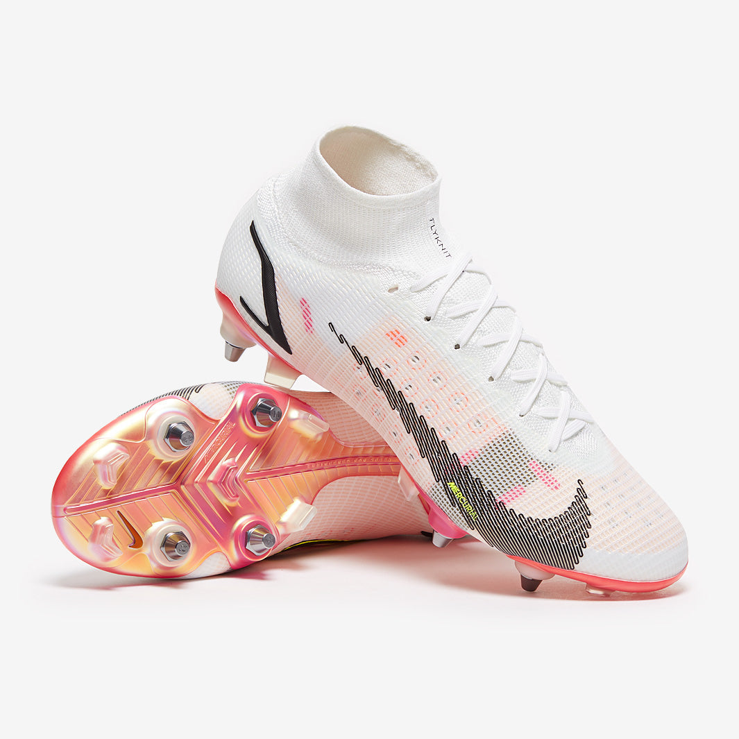 Nike Mercurial Superfly VIII Elite SG-Pro Player Edition Football Boots White/Black/Bright Crimson/Pink Blast