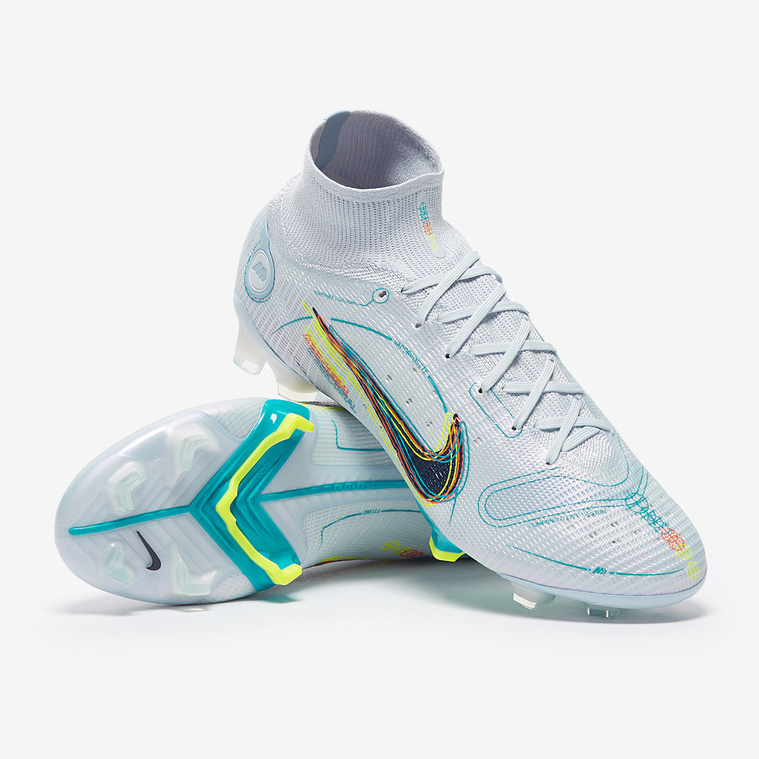 Nike Mercurial Superfly VIII Elite FG Football Boots Football Grey/Blackened Blue