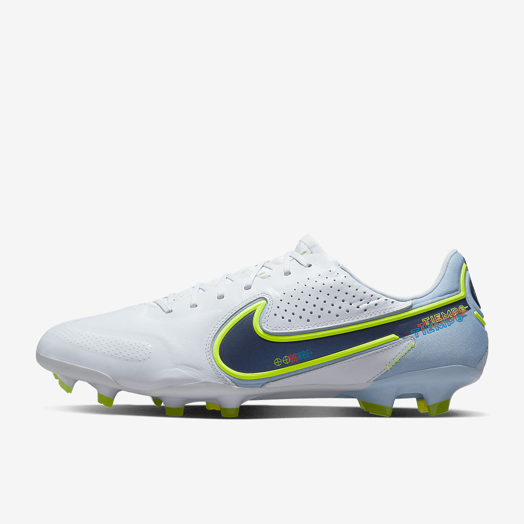 Nike Tiempo Legend IX Elite FG Chuteira Campo Football Grey/Blackened Blue