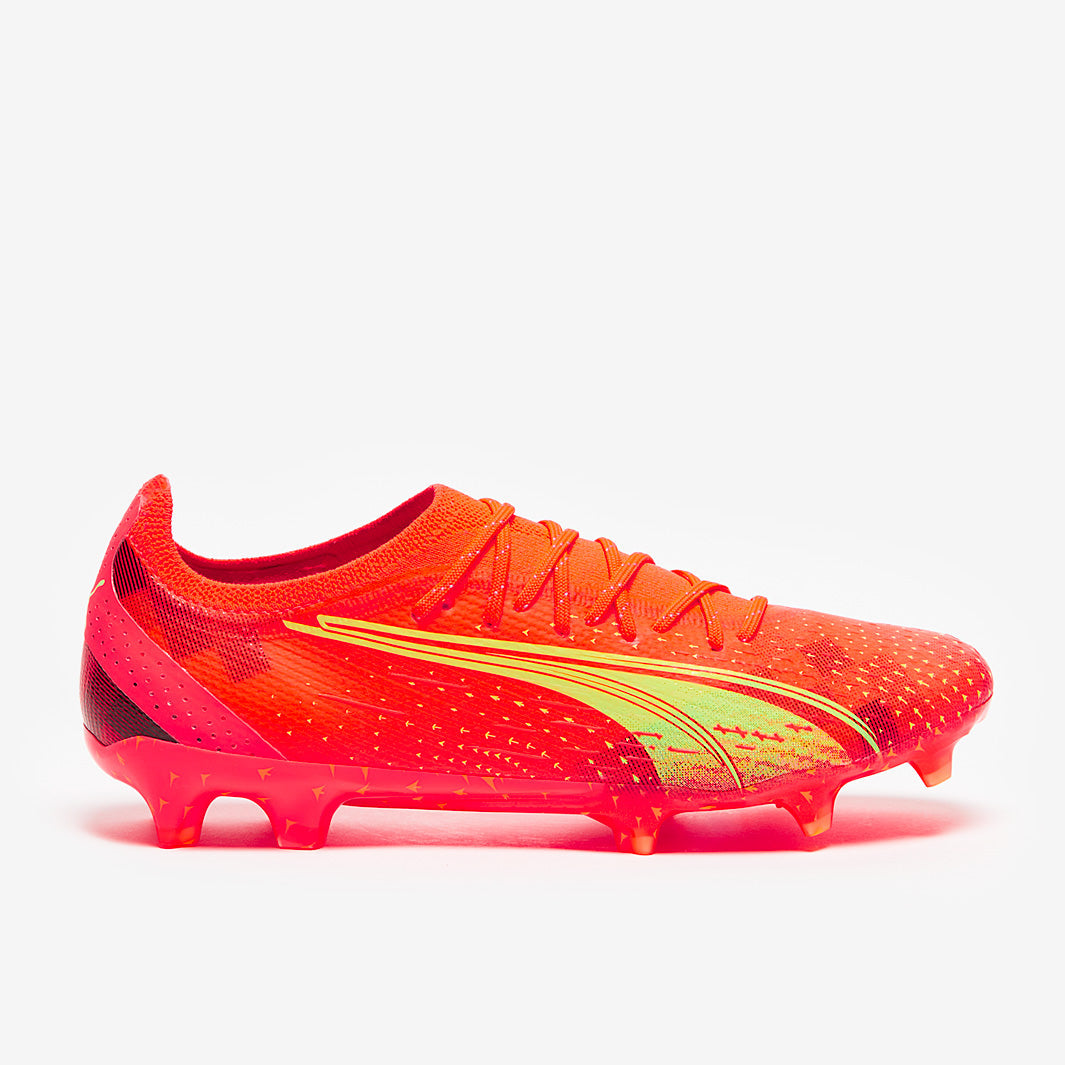 Puma Ultra Ultimate FG/AG Football Boots Fiery Coral/Fizzy Light/Puma Black