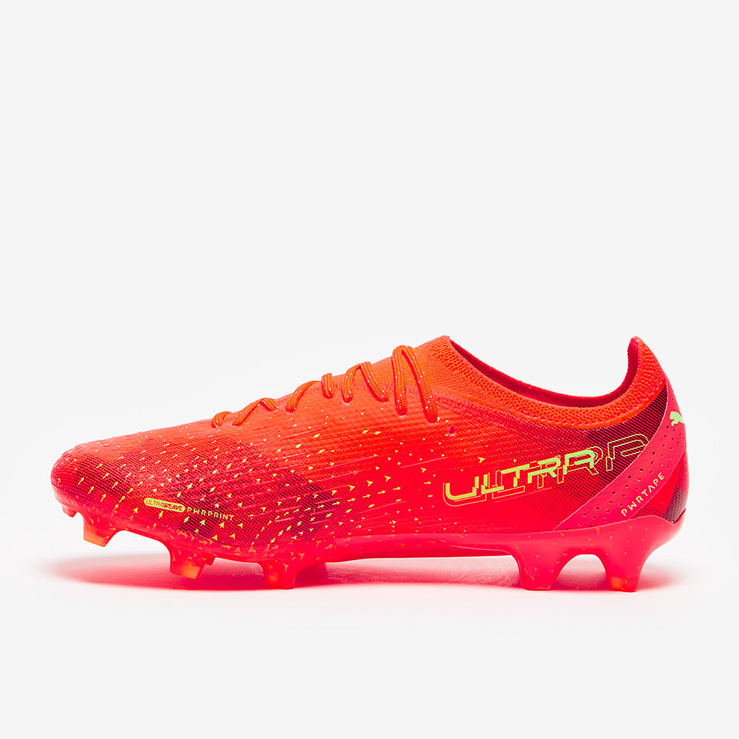 Puma Ultra Ultimate FG/AG Football Boots Fiery Coral/Fizzy Light/Puma Black