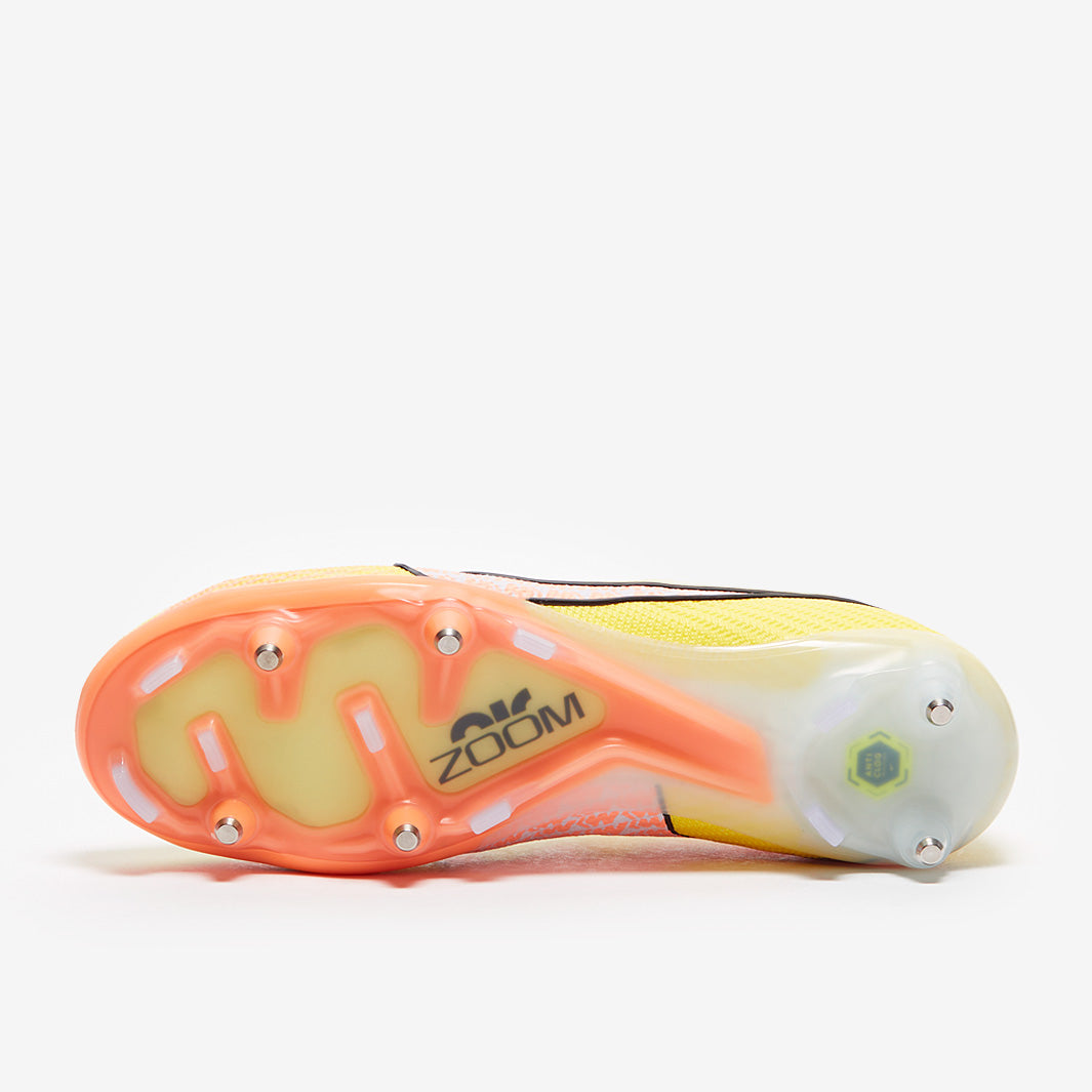 Nike Air Zoom Mercurial Vapor XV Elite SG-Pro Anti-Clog Football Boots Yellow Strike/Sunset Glow/Doll