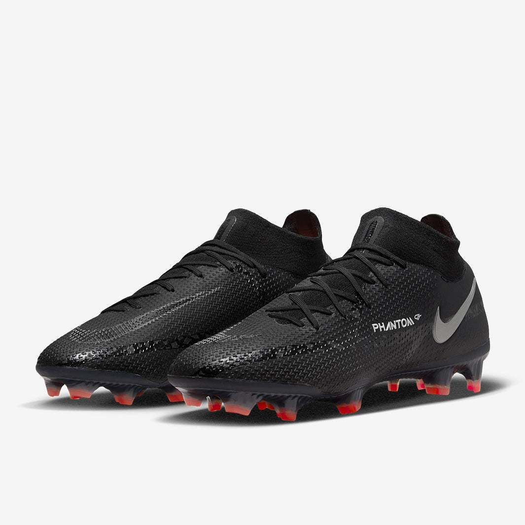 Nike Phantom GT II Elite DF FG Football Boots Black/Dk Smoke Grey/Summit White