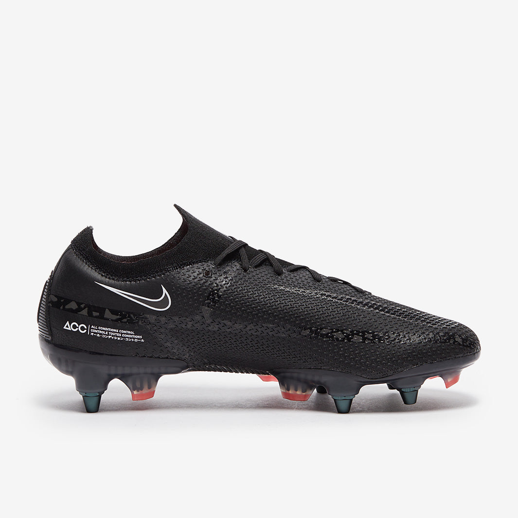 Nike Phantom GT II Elite SG Pro Anti-Clog Football Boots Black/Dk Smoke Grey/Summit White
