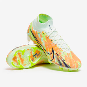 Nike Air Zoom Mercurial Superfly IX Elite FG Football Boots Barely Green/Blackened Blue/Total Orange