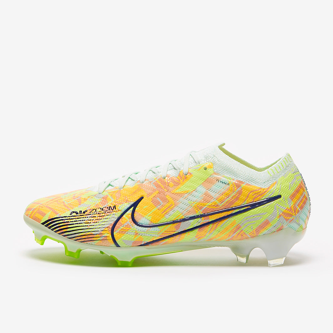 Nike Air Zoom Mercurial Vapor XV Elite FG Football Boots Barely Green/Blackened Blue/Total Orange