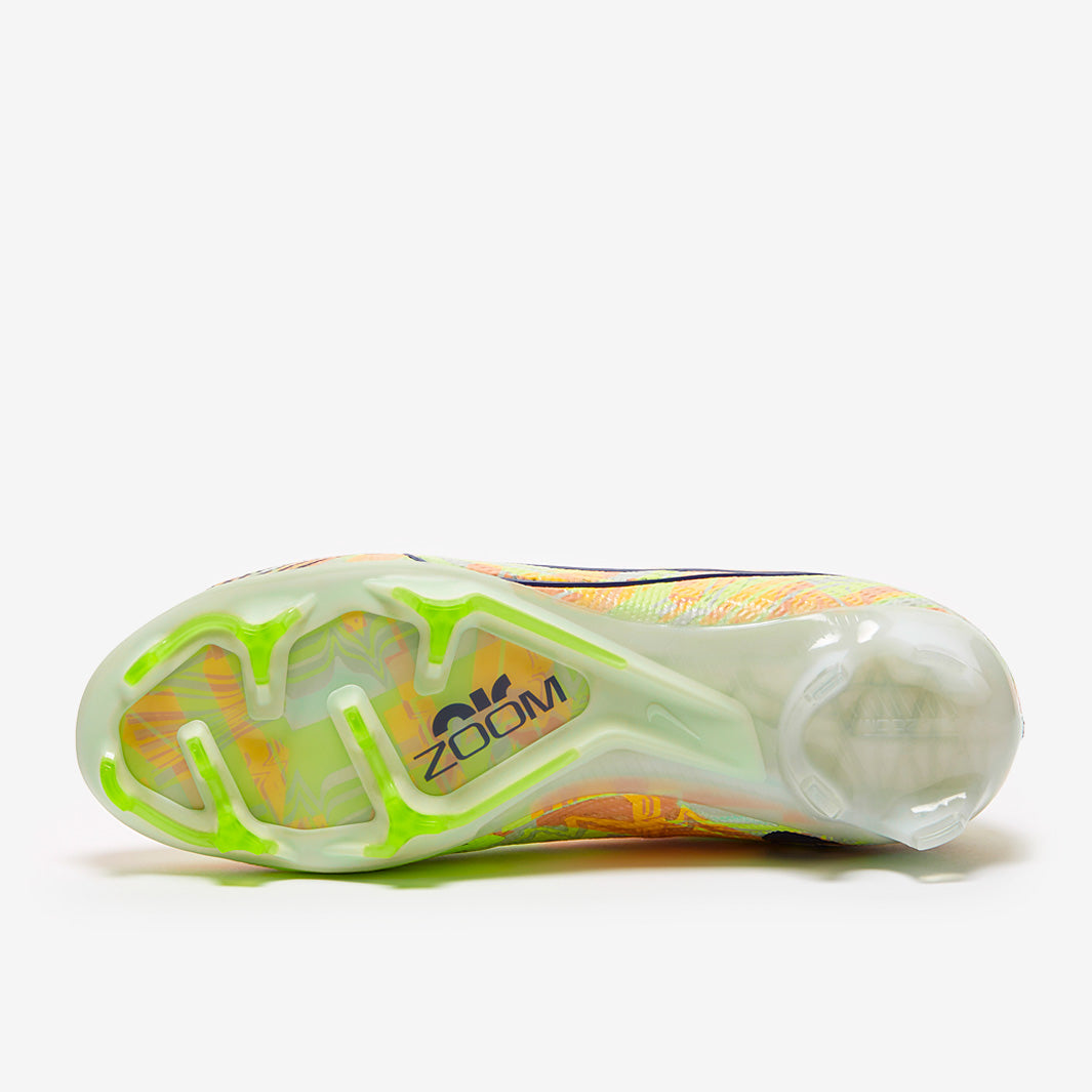 Nike Air Zoom Mercurial Vapor XV Elite FG Football Boots Barely Green/Blackened Blue/Total Orange