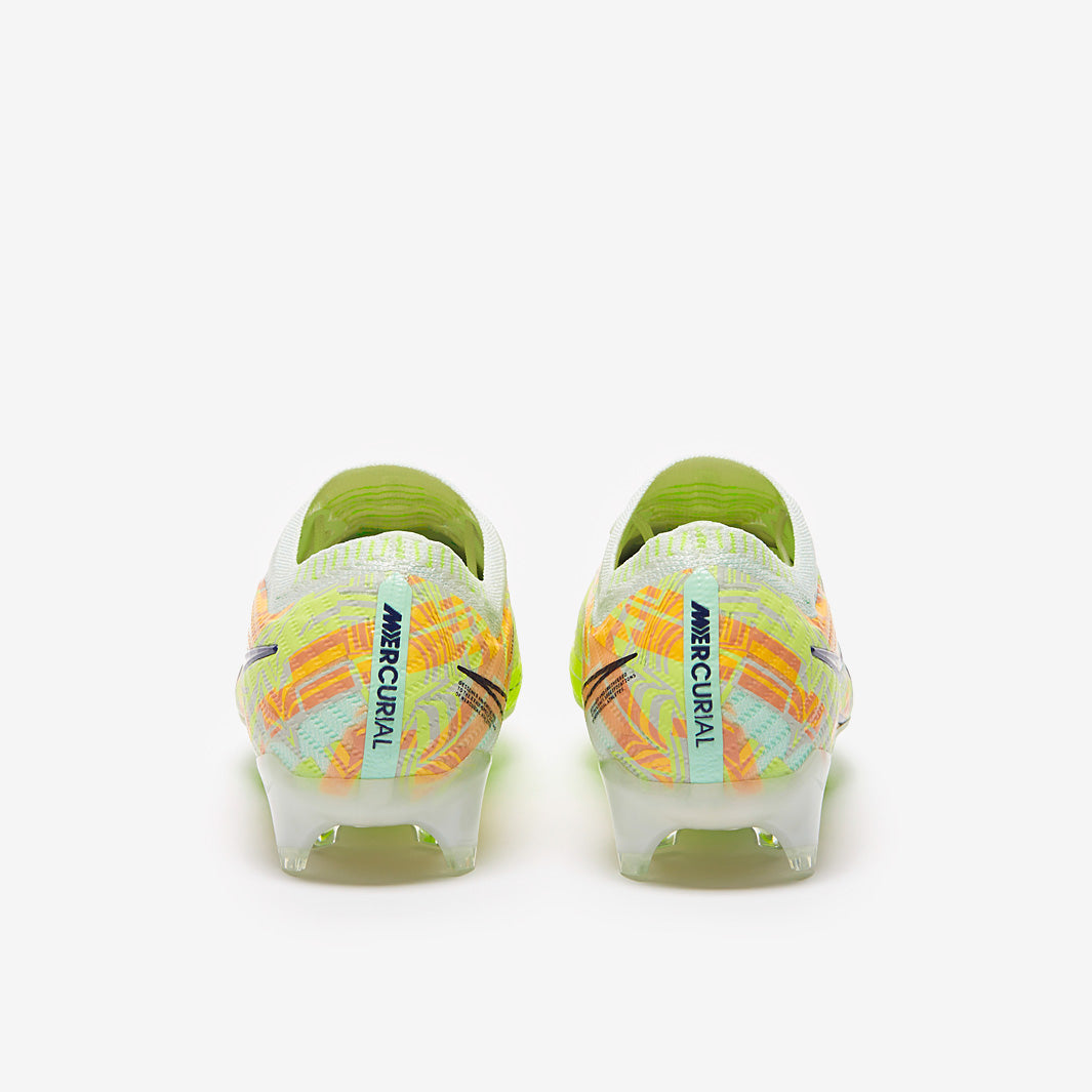 Nike Air Zoom Mercurial Vapor XV Elite FG Football Boots Barely Green/Blackened Blue/Total Orange