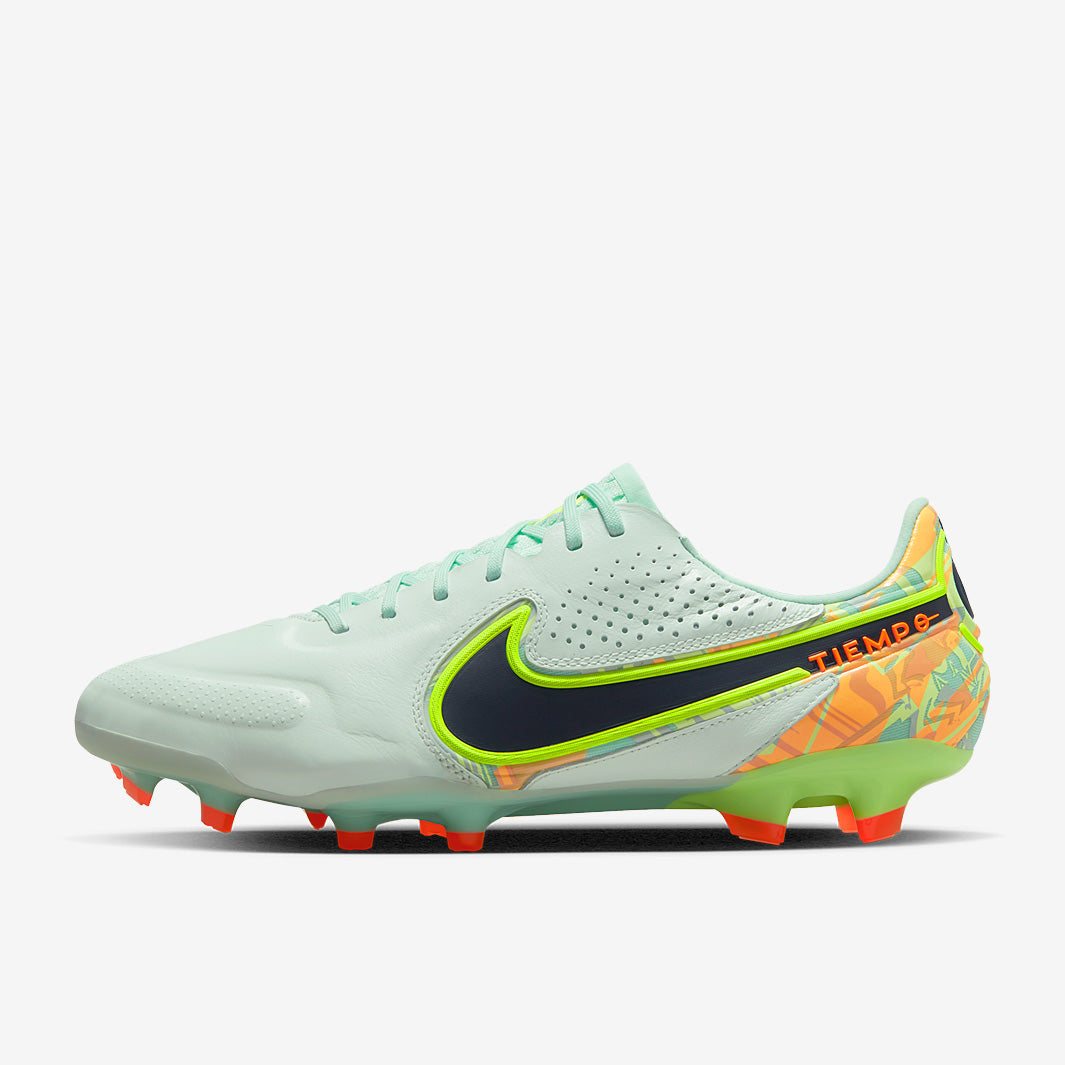 Nike Tiempo Legend IX Elite FG Football Boots Barely Green/Blackened Blue/Total Orange