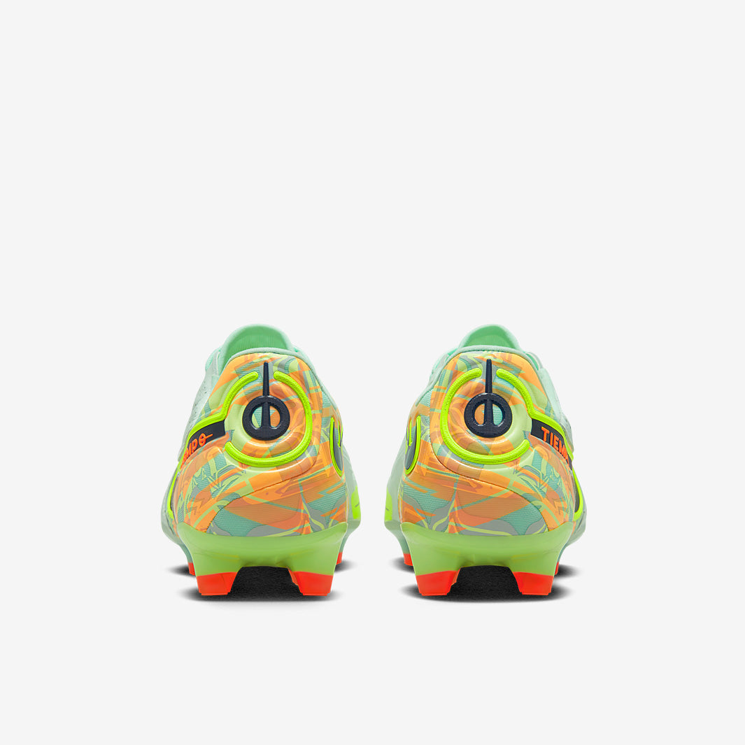 Nike Tiempo Legend IX Elite FG Football Boots Barely Green/Blackened Blue/Total Orange