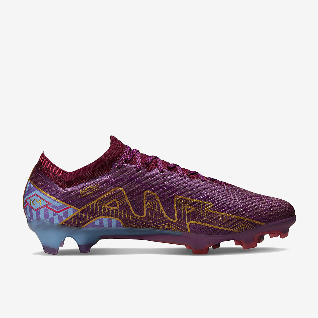 Nike Air Zoom Mercurial Vapor XV Elite KM FG Football Boots Dark Beetroot/Metallic Vivid Gold
