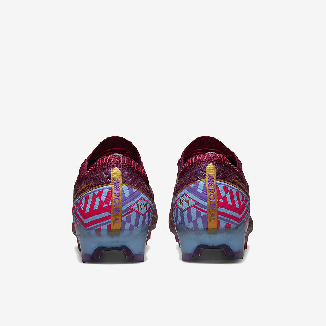 Nike Air Zoom Mercurial Vapor XV Elite KM FG Football Boots Dark Beetroot/Metallic Vivid Gold