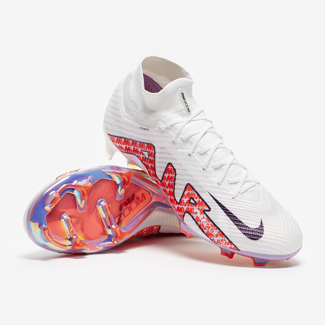 Nike Air Zoom Mercurial Superfly IX Elite FG Football Boots White/Off Noir/Coconut Milk