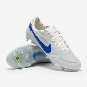 Nike Tiempo Legend IX Elite x Made in Italy SG-Pro Anti-Clog Football Boots White/Game Royal/Metallic Silver