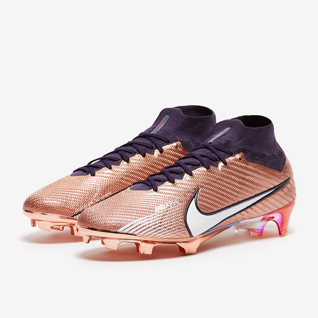 Nike Air Zoom Mercurial Superfly IX Elite SE x Mbappe FG Football Boots Metallic Copper/Metallic Copper