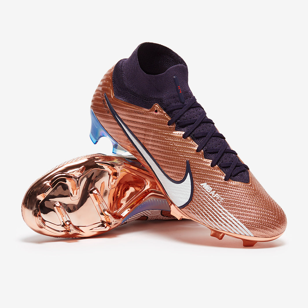 Nike Air Zoom Mercurial Superfly IX Elite SE x Mbappe FG Football Boots Metallic Copper/Metallic Copper