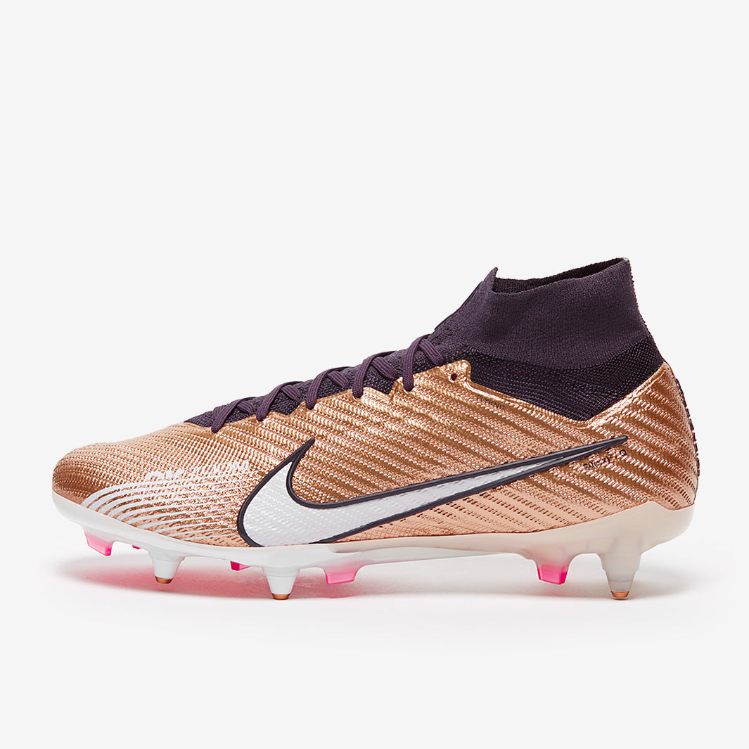 Nike Air Zoom Mercurial Superfly IX Elite Pro-SG Anti-Clog Football Boots Metallic Copper