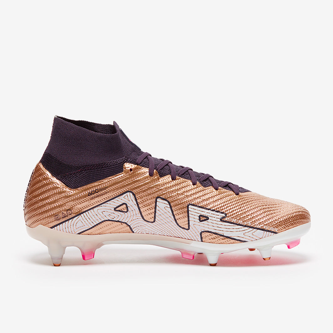 Nike Air Zoom Mercurial Superfly IX Elite Pro-SG Anti-Clog Football Boots Metallic Copper