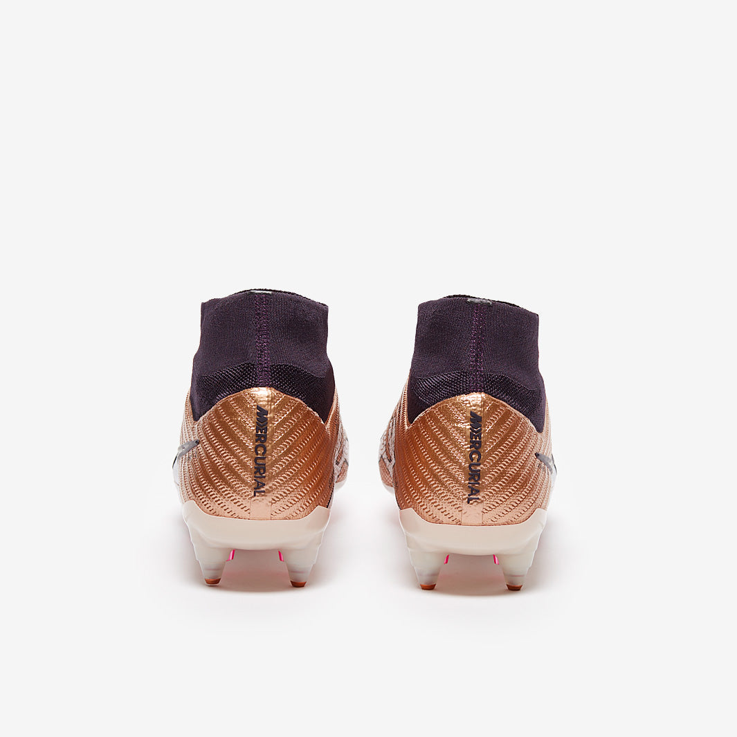 Nike Air Zoom Mercurial Superfly IX Elite Pro-SG Anti-Clog Football Boots Metallic Copper