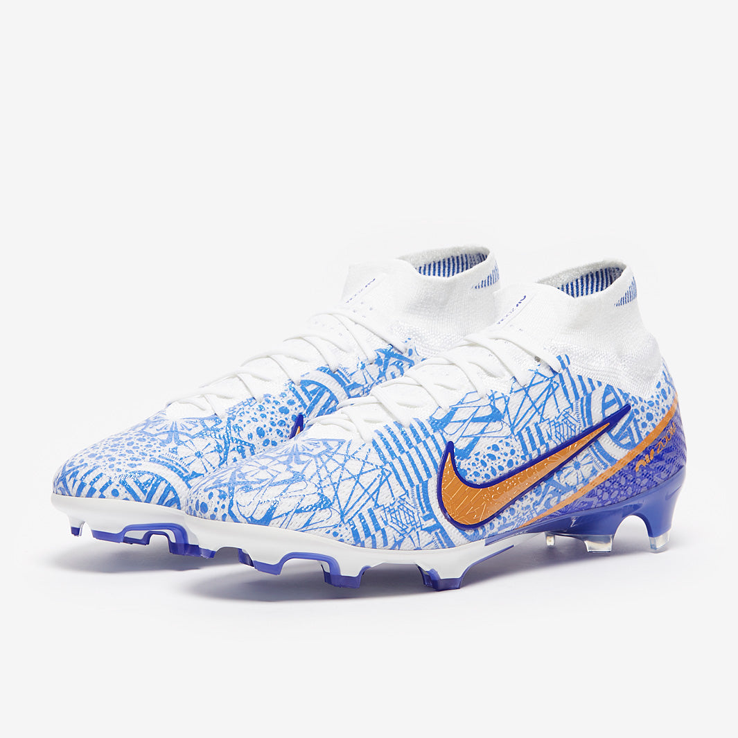 Nike Air Zoom Mercurial Superfly IX Elite CR7 FG Football Boots White/Metallic Copper/Concord