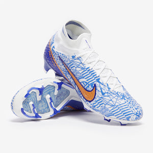 Nike Air Zoom Mercurial Superfly IX Elite CR7 FG Football Boots White/Metallic Copper/Concord
