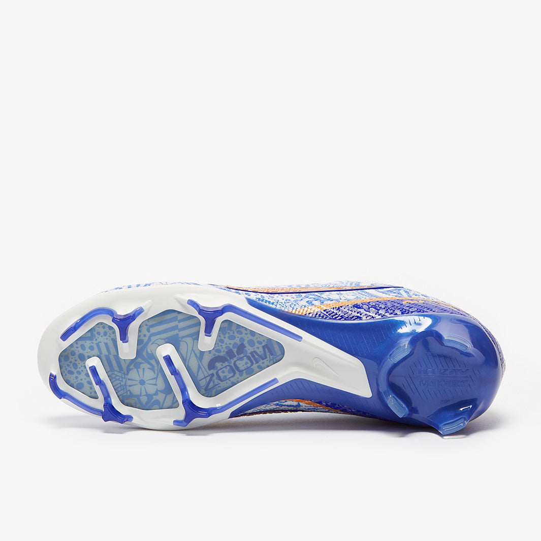 Nike Air Zoom Mercurial Vapor XV Elite CR7 FG Football Boots White/Metallic Copper/Concord