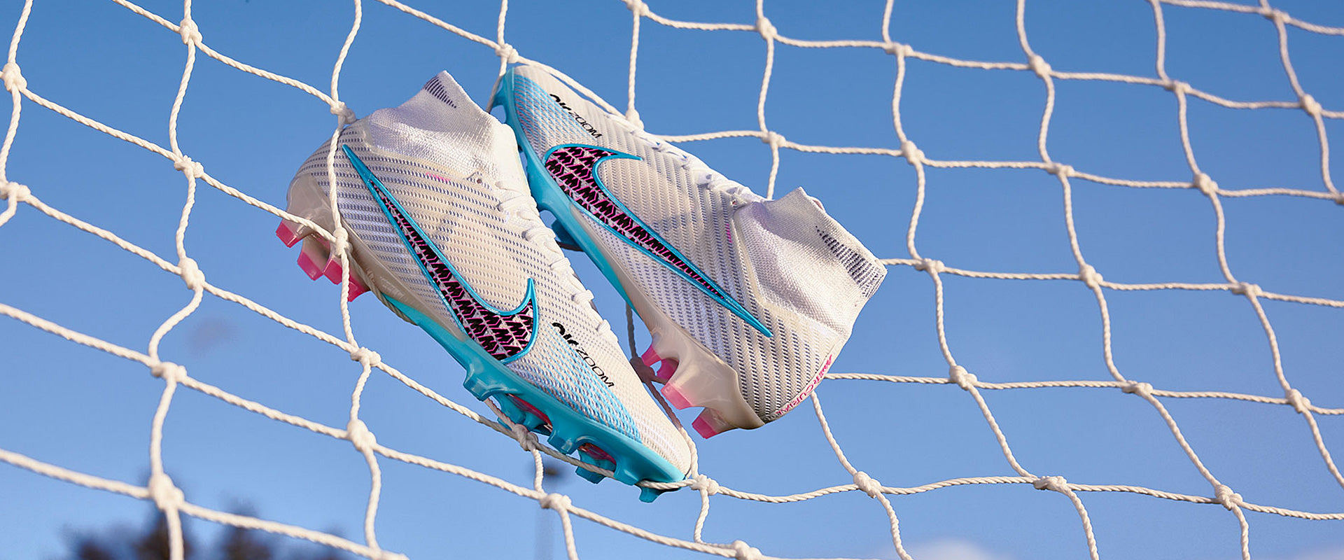 Nike Air Zoom Mercurial Superfly IX Elite FG Football Boots White/Baltic Blue/Pink Blast/Indigo Haze