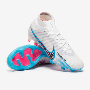 Nike Air Zoom Mercurial Superfly IX Elite FG Football Boots White/Baltic Blue/Pink Blast/Indigo Haze