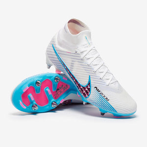 Nike Air Zoom Mercurial Superfly IX Elite SG-Pro Player Edition Football Boots White/Baltic Blue/Pink Blast/Indigo Haze