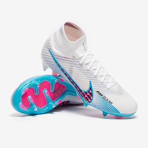 Nike Air Zoom Mercurial Superfly IX Elite SG-Pro Anti-Clog Football Boots White/Baltic Blue/Pink Blast/Indigo Haze