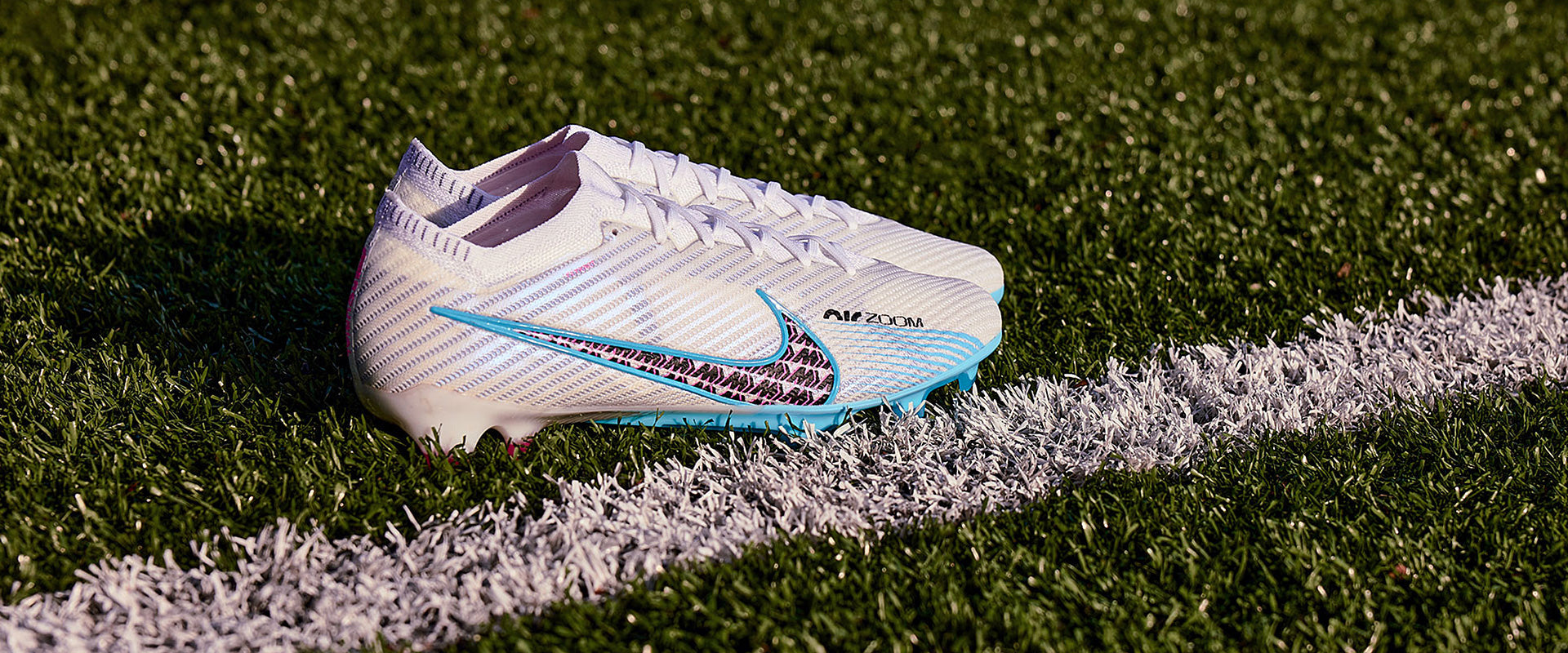 Nike Air Zoom Mercurial Vapor XV Elite FG Chuteira Campo White/Baltic Blue/Pink Blast/Indigo Haze