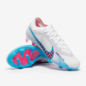 Nike Air Zoom Mercurial Vapor XV Elite FG Chuteira Campo White/Baltic Blue/Pink Blast/Indigo Haze