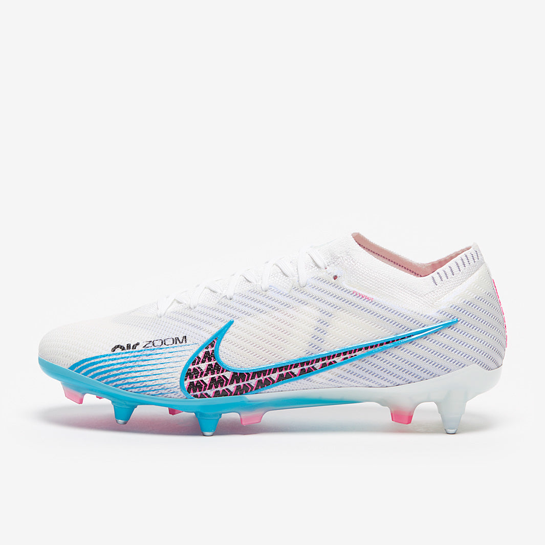 Nike Air Zoom Mercurial Vapor XV Elite SG-Pro Anti-Clog Football Boots White/Baltic Blue/Pink Blast/Indigo Haze