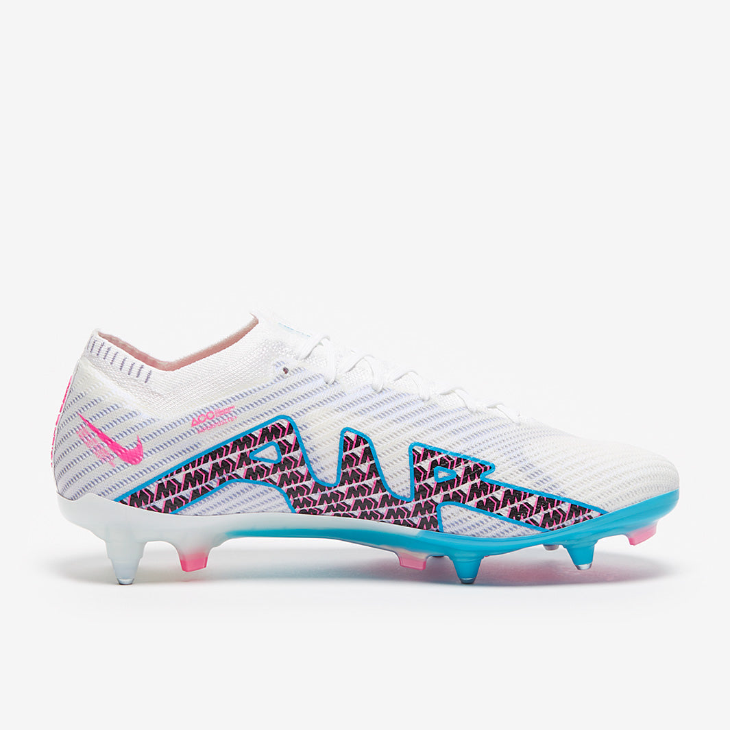 Nike Air Zoom Mercurial Vapor XV Elite SG-Pro Anti-Clog Football Boots White/Baltic Blue/Pink Blast/Indigo Haze