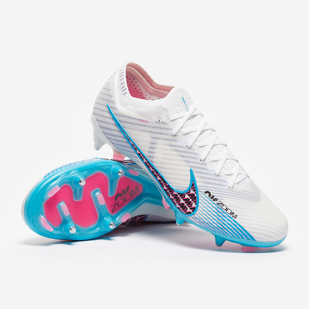 Nike Air Zoom Mercurial Vapor XV Elite SG-Pro Anti-Clog Football Boots White/Baltic Blue/Pink Blast/Indigo Haze