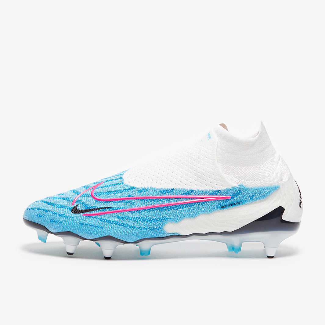 Nike Phantom GX Elite DF SG-Pro Anti-Clog Football Boots Baltic Blue/Pink Blast/White/Laser Blue