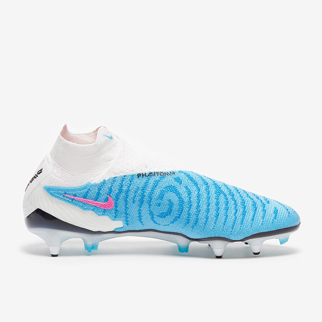 Nike Phantom GX Elite DF SG-Pro Anti-Clog Football Boots Baltic Blue/Pink Blast/White/Laser Blue