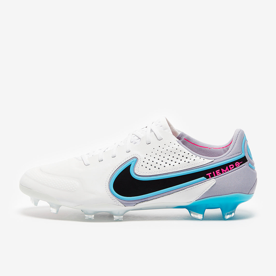 Nike Tiempo Legend IX Elite FG Football Boots White/Black/Baltic Blue/Pink Blast